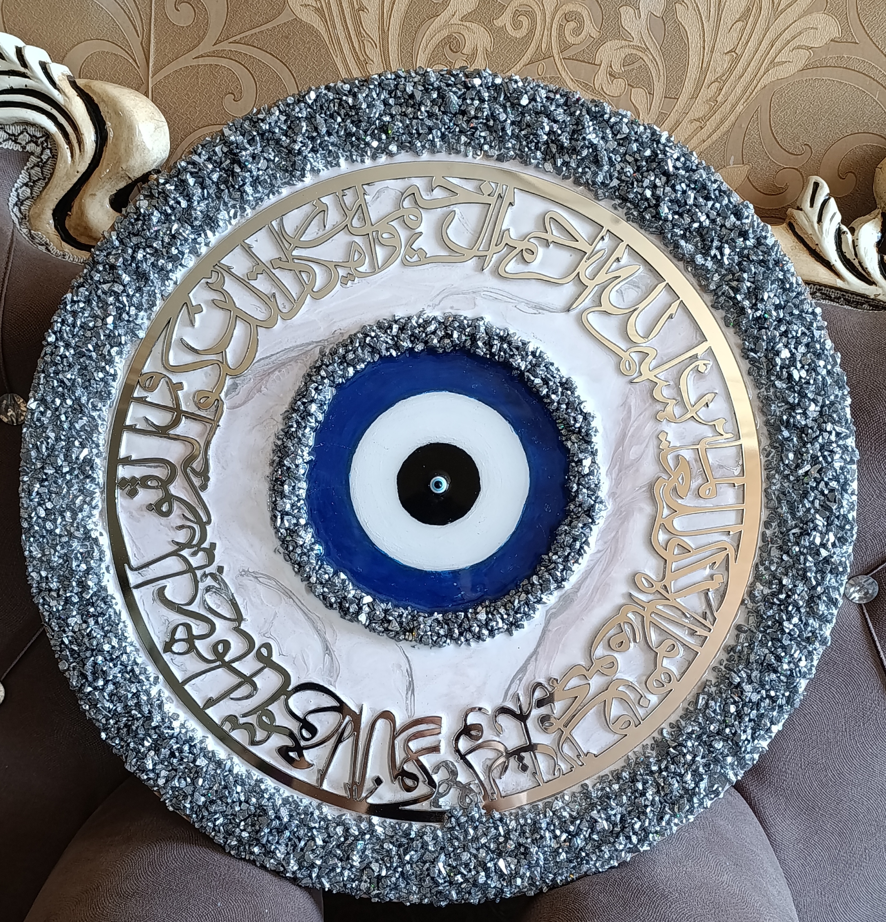 تابلو وان یکاد و چشم نظر دستساز - تصویر ۲