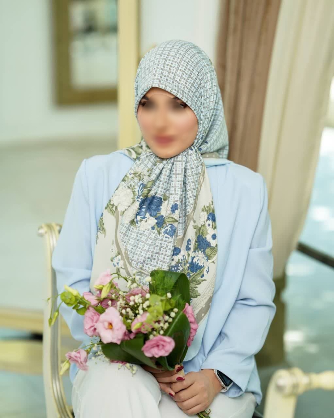 روسری ابریشم ژاکارد