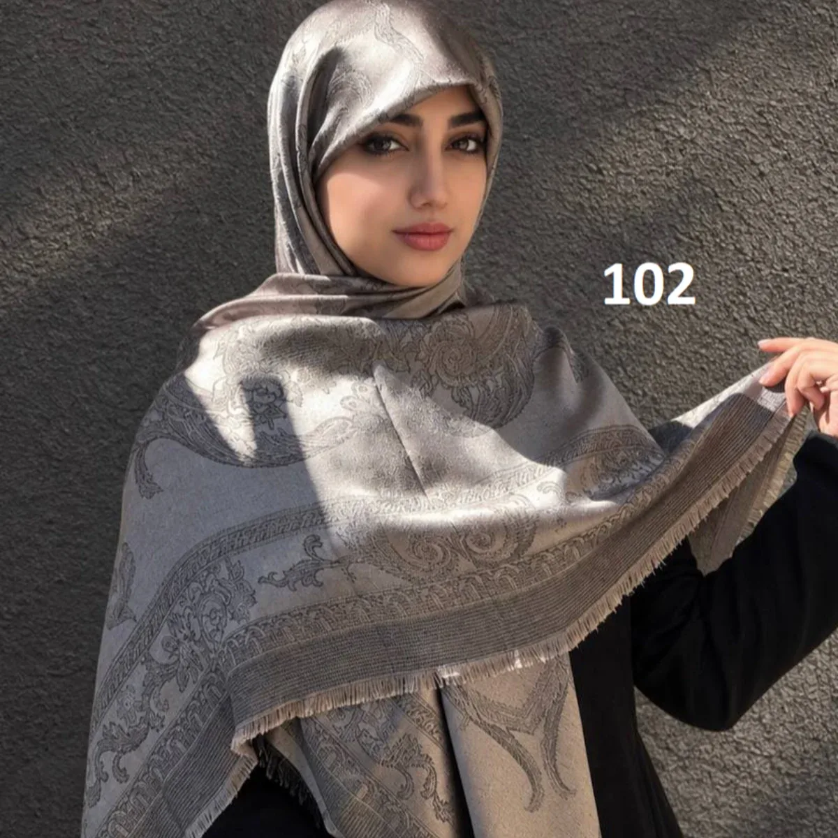 روسری اسلیمی ژاکارد - تصویر ۲