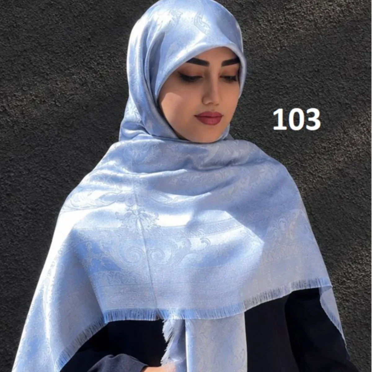 روسری اسلیمی ژاکارد - تصویر ۳