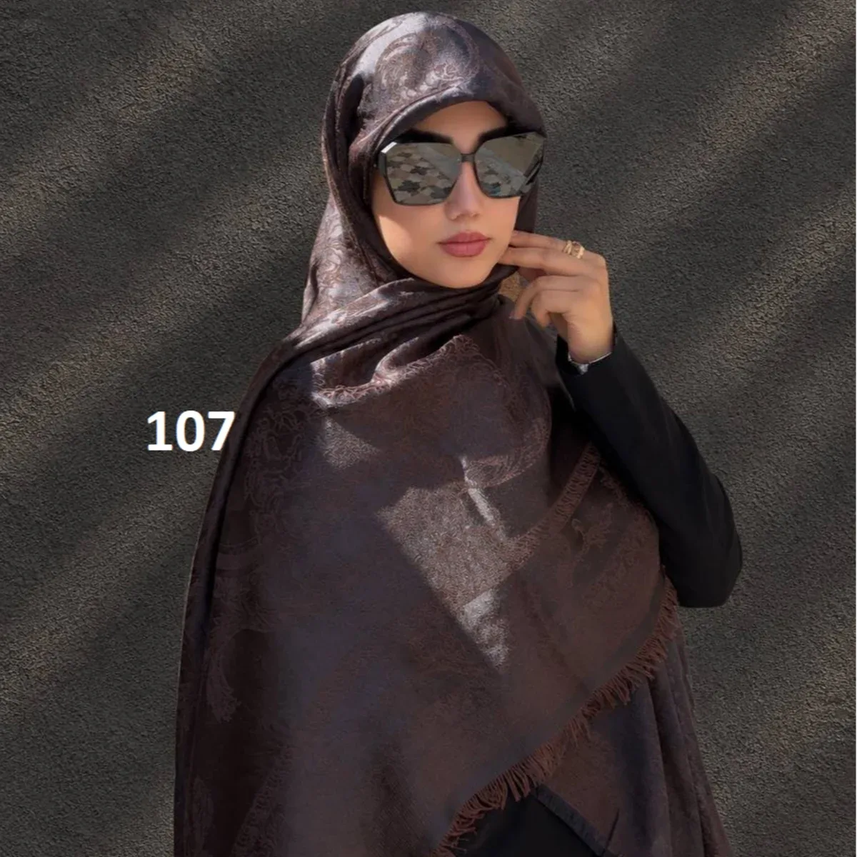 روسری اسلیمی ژاکارد - تصویر ۷