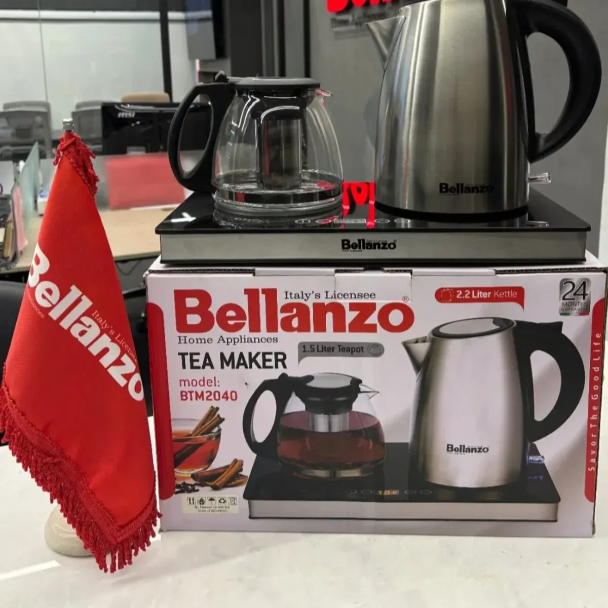چای ساز برقی صفحه ای بلانزو Bellanzo مدل BTM2040 - تصویر ۴