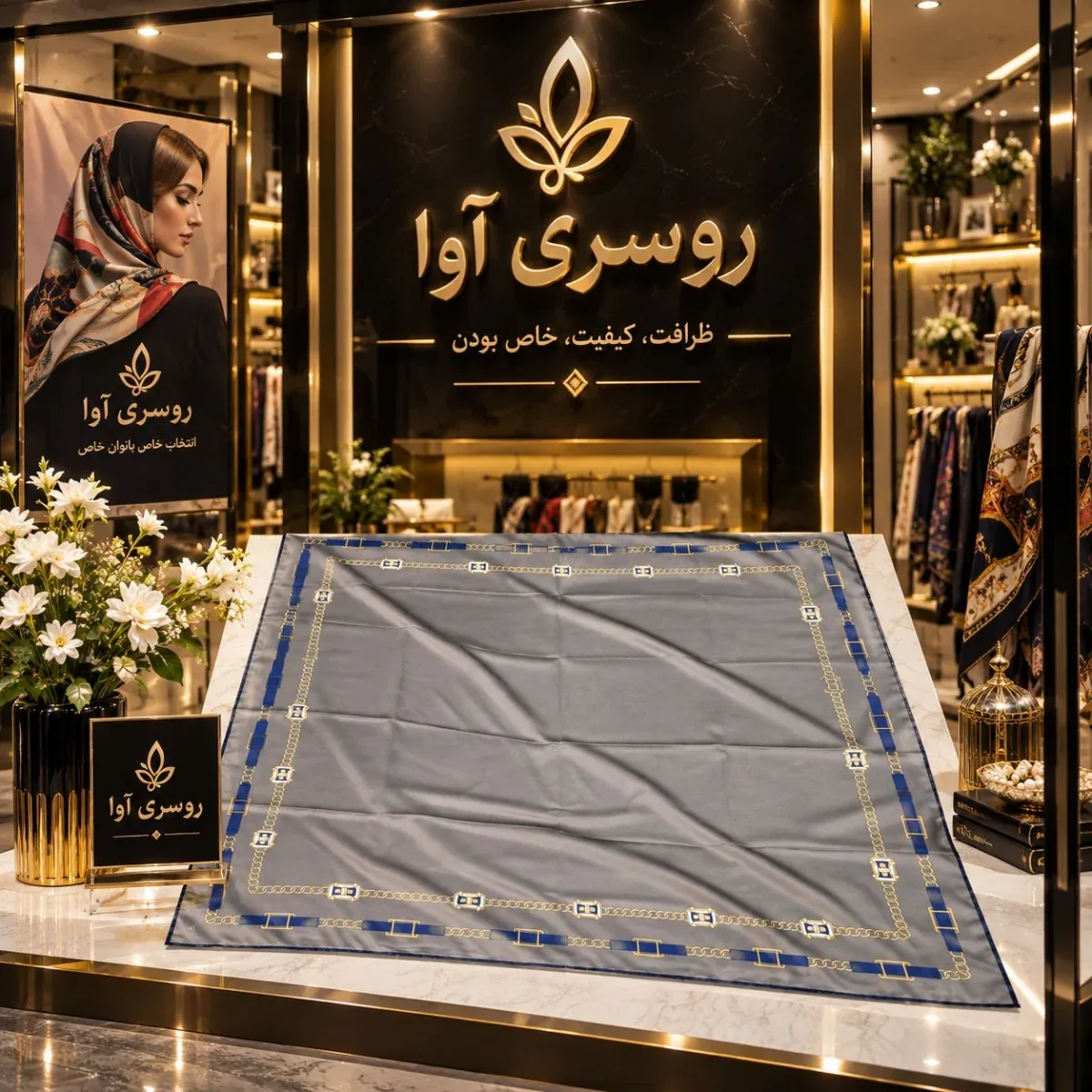 روسری ابریشم توییل