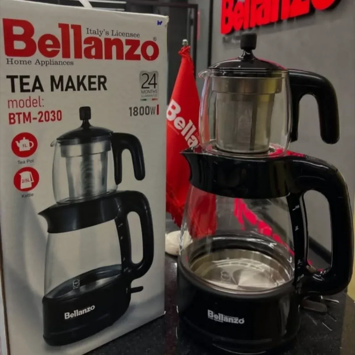 چای ساز روهمی بلانزو Bellanzo پیرکس کد BTM-2030 - تصویر ۲