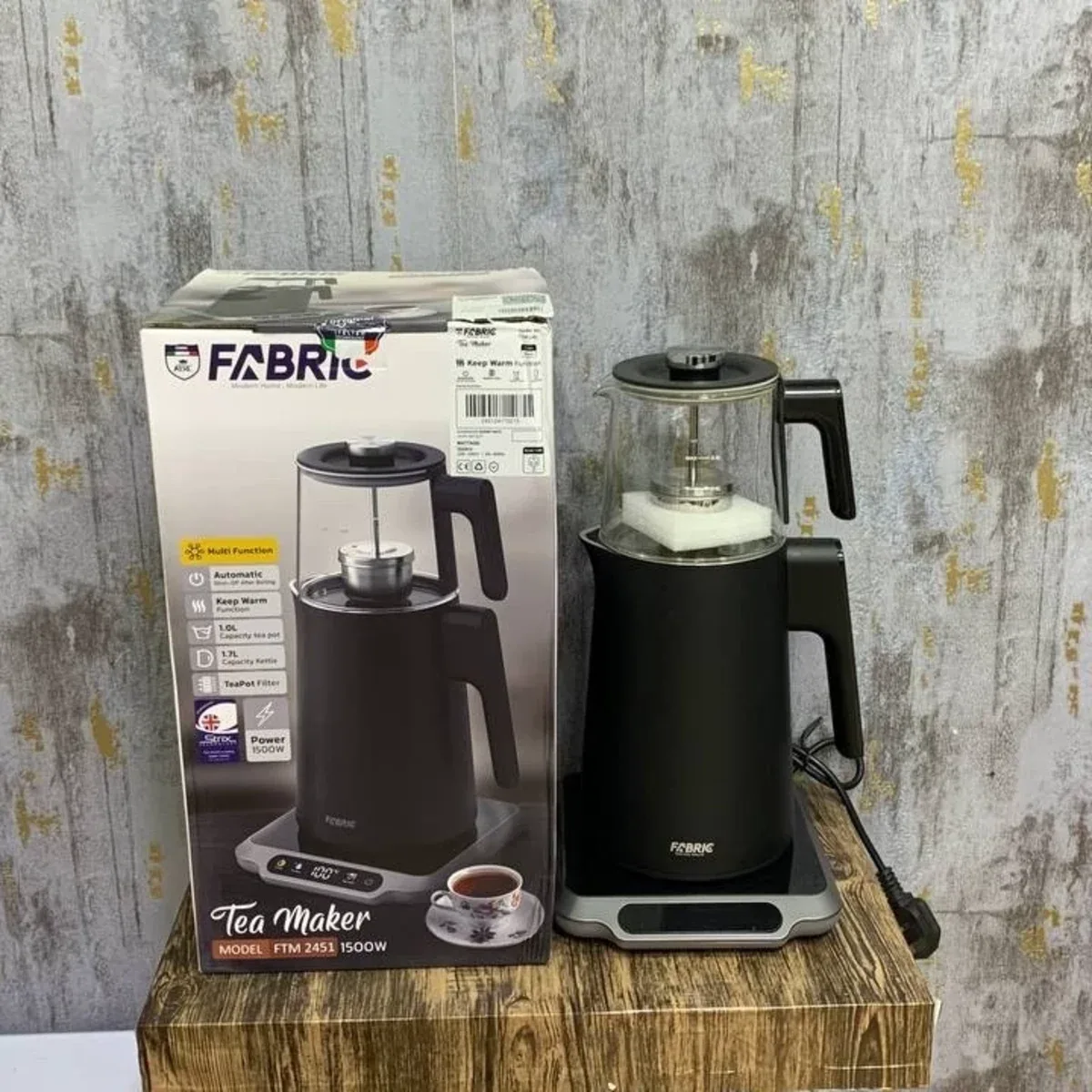 چایساز فابریک FABRIC مدل FTM 2451 استیل مشکی با توان 1500 وات - تصویر ۳