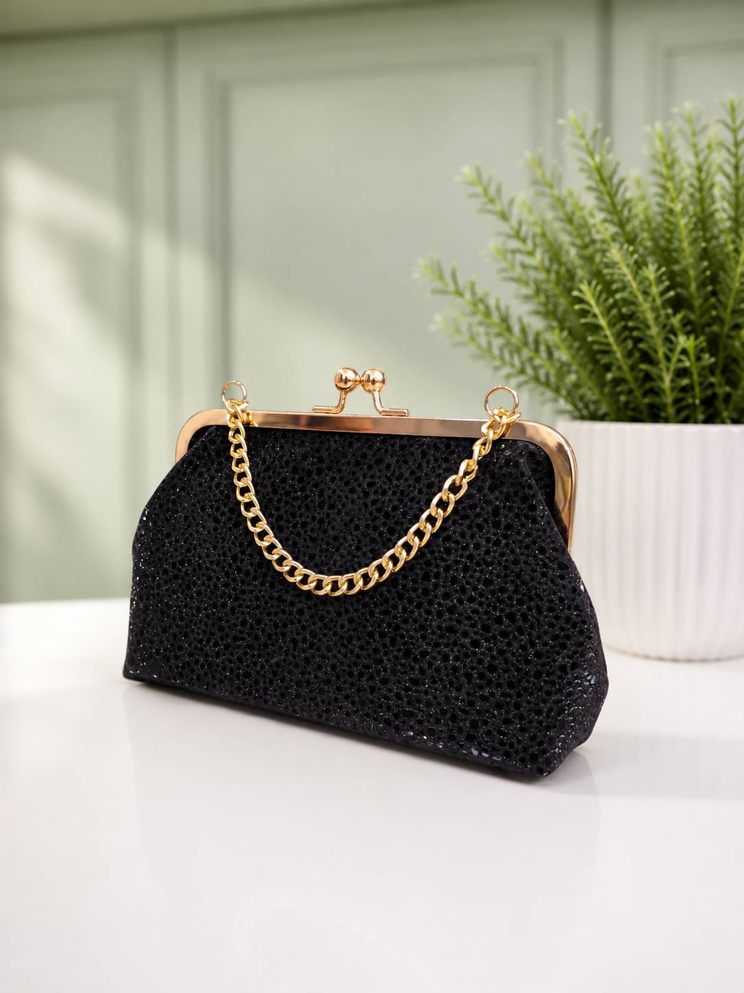 ✨ کیف مجلسی زنانه مدل Black Glam - تصویر ۲
