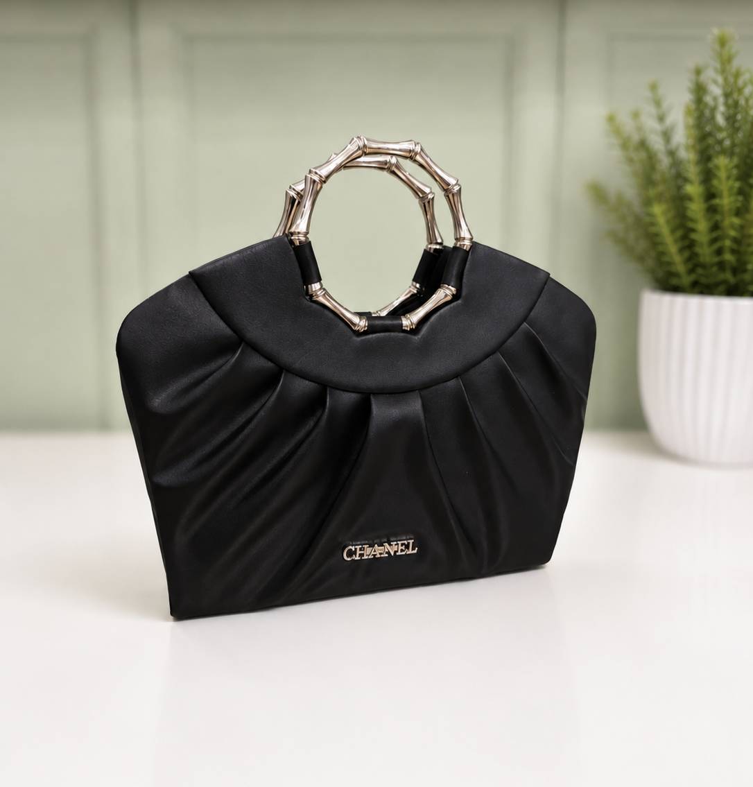 کیف دستی مجلسی مدل Bamboo Black