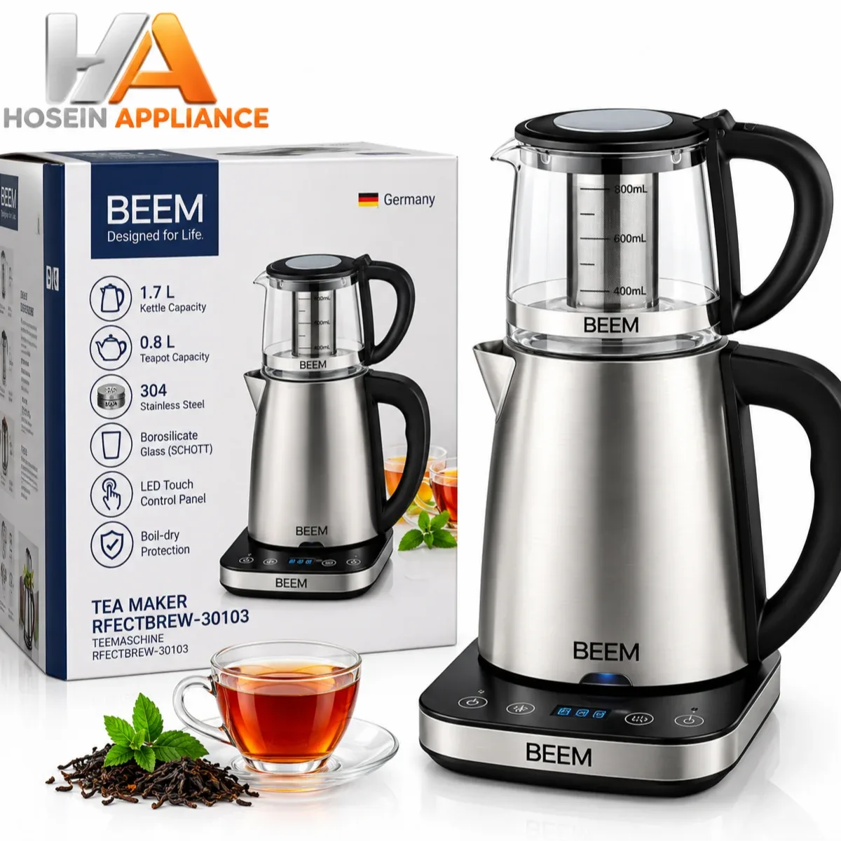 چای ساز بیم BEEM استیل مدل RFECTBREW-30103