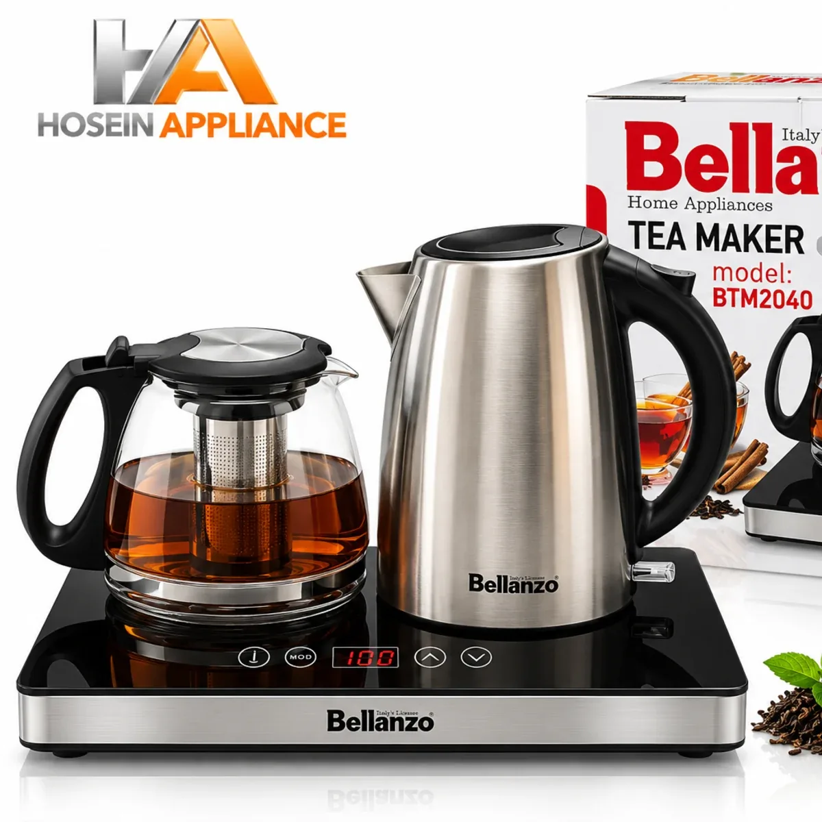 چای ساز برقی صفحه ای بلانزو Bellanzo مدل BTM2040