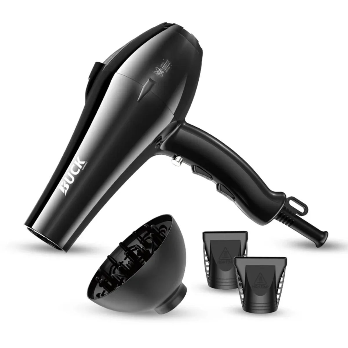 سشوار حرفه‌ای باک BUCK مدل BK-1428 توان 2600 وات با فناوری یون و باد سرد