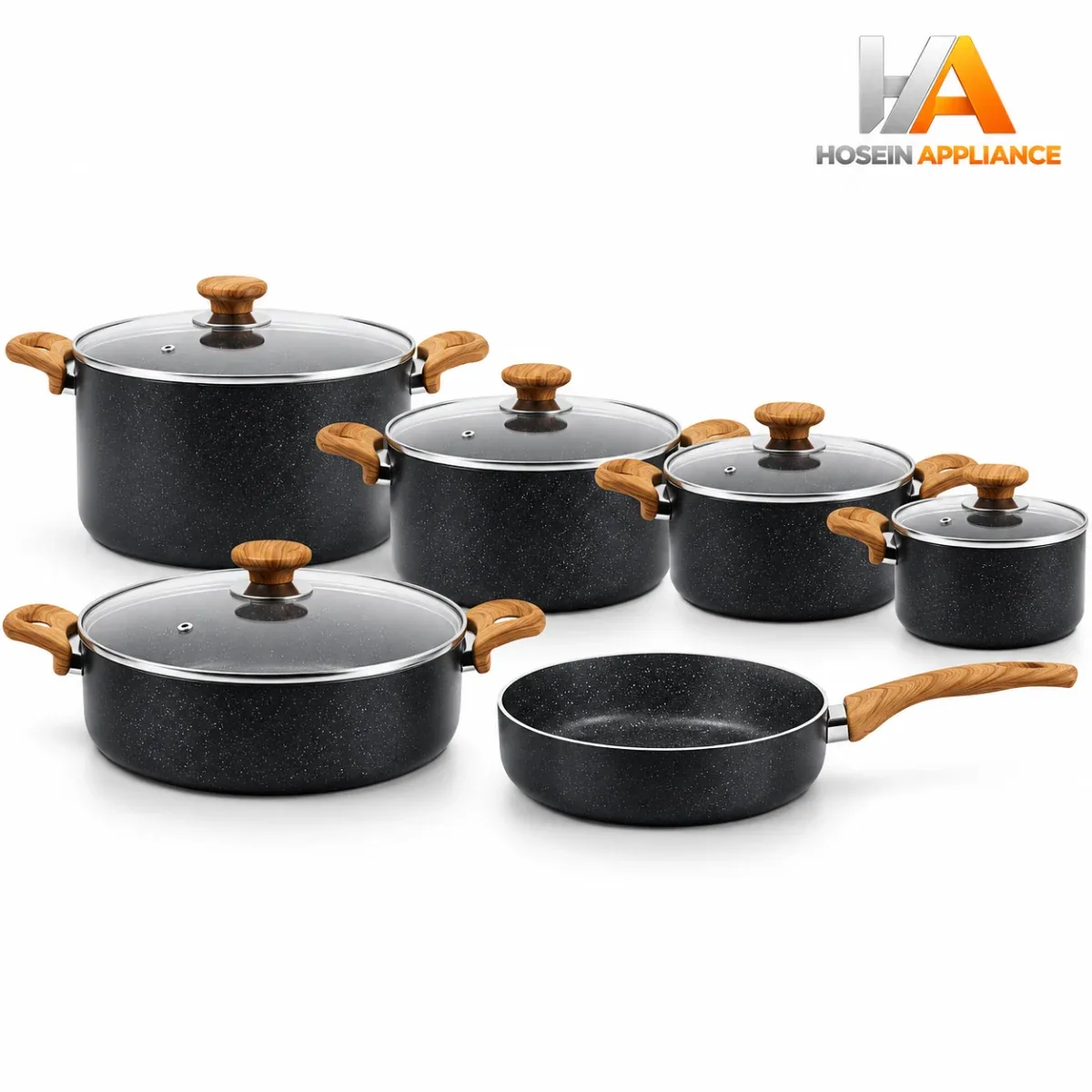 سرویس قابلمه برند مکفیت Makfit مدل بامبو 11 پارچه
