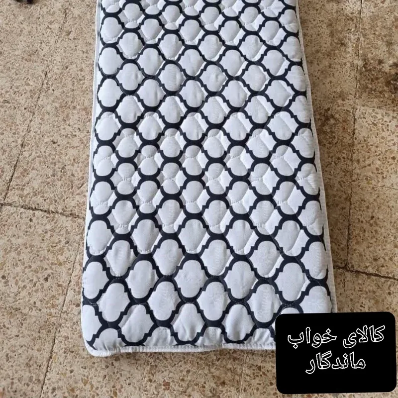 تشک مسافرتی تشک مهمان زیپ خور و پنبه دوزی شده همراه با کاور - برای انتخاب طرح باهام تماس بگیرید - تصویر ۵