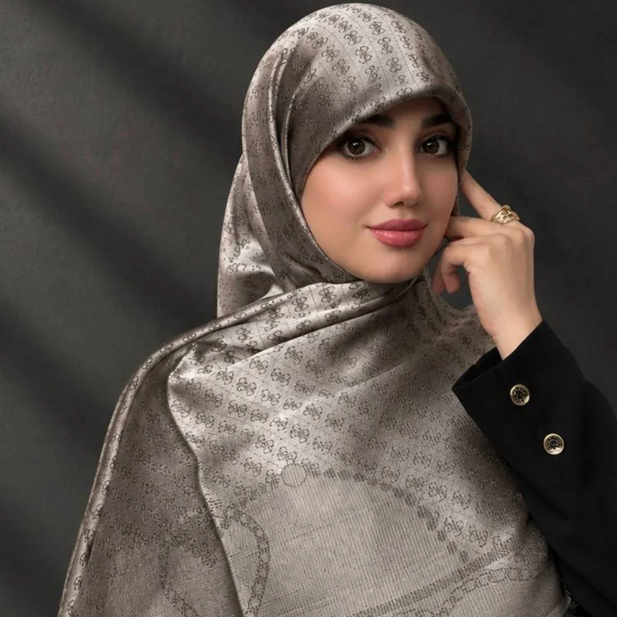 روسری ژاکارد نیلا - تصویر ۱۱