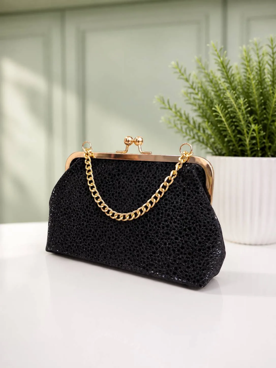 ✨ کیف مجلسی زنانه مدل Black Glam - تصویر ۲