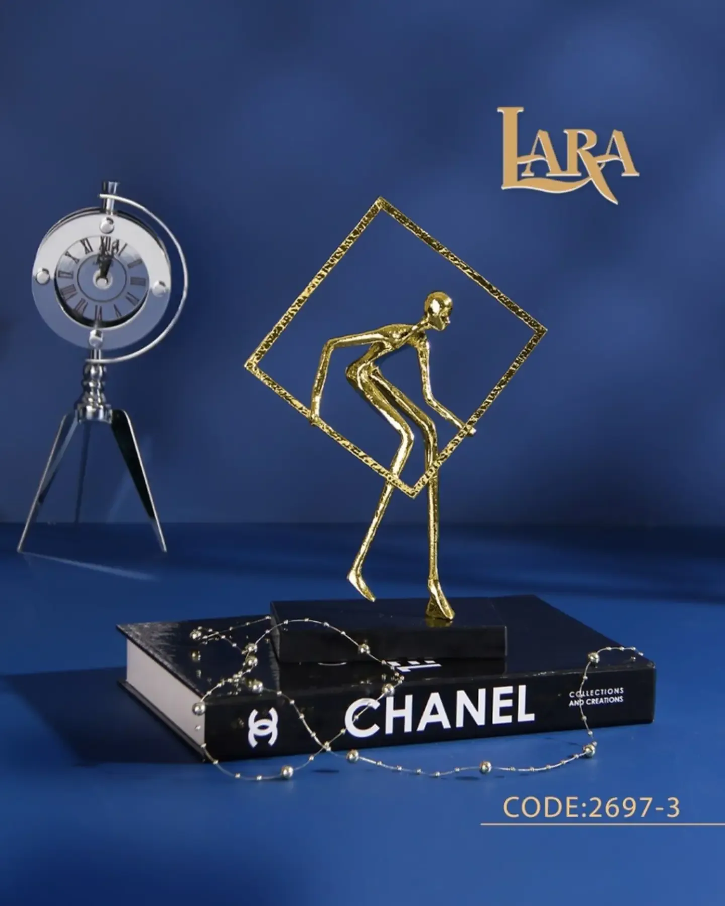 اکسسوری تزیینی طرح حیوانات لوکس برنز و کریستال یا سنگ آمیتیس لارا - تصویر ۴