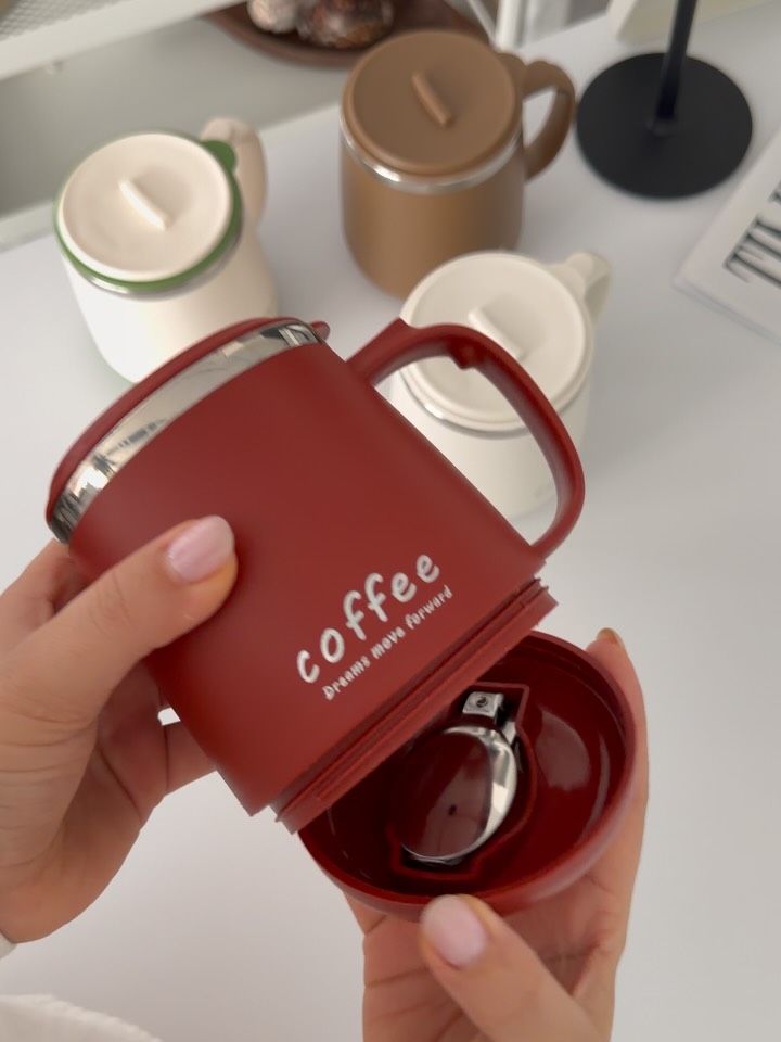 تراول ماگ Coffee قاشق‌دار ۴۸۰ میلی‌لیتر - تصویر ۴