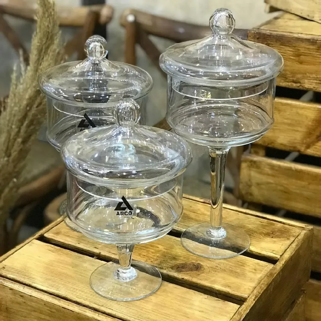 کندی باکس شیشه‌ای پایه‌دار آرکو