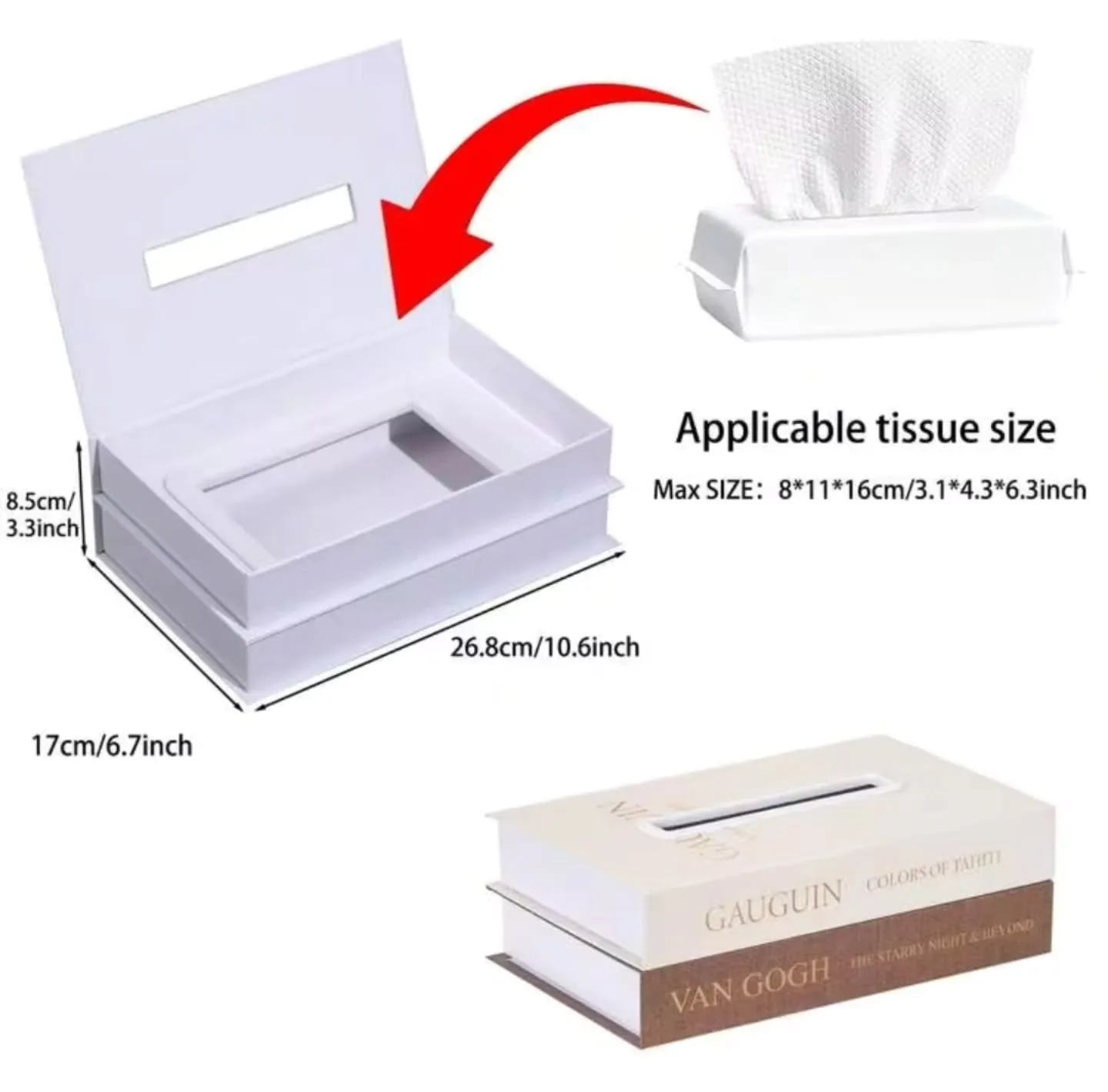 جعبه دستمال کاغذی لوکس طرح کتاب - تصویر ۱۷