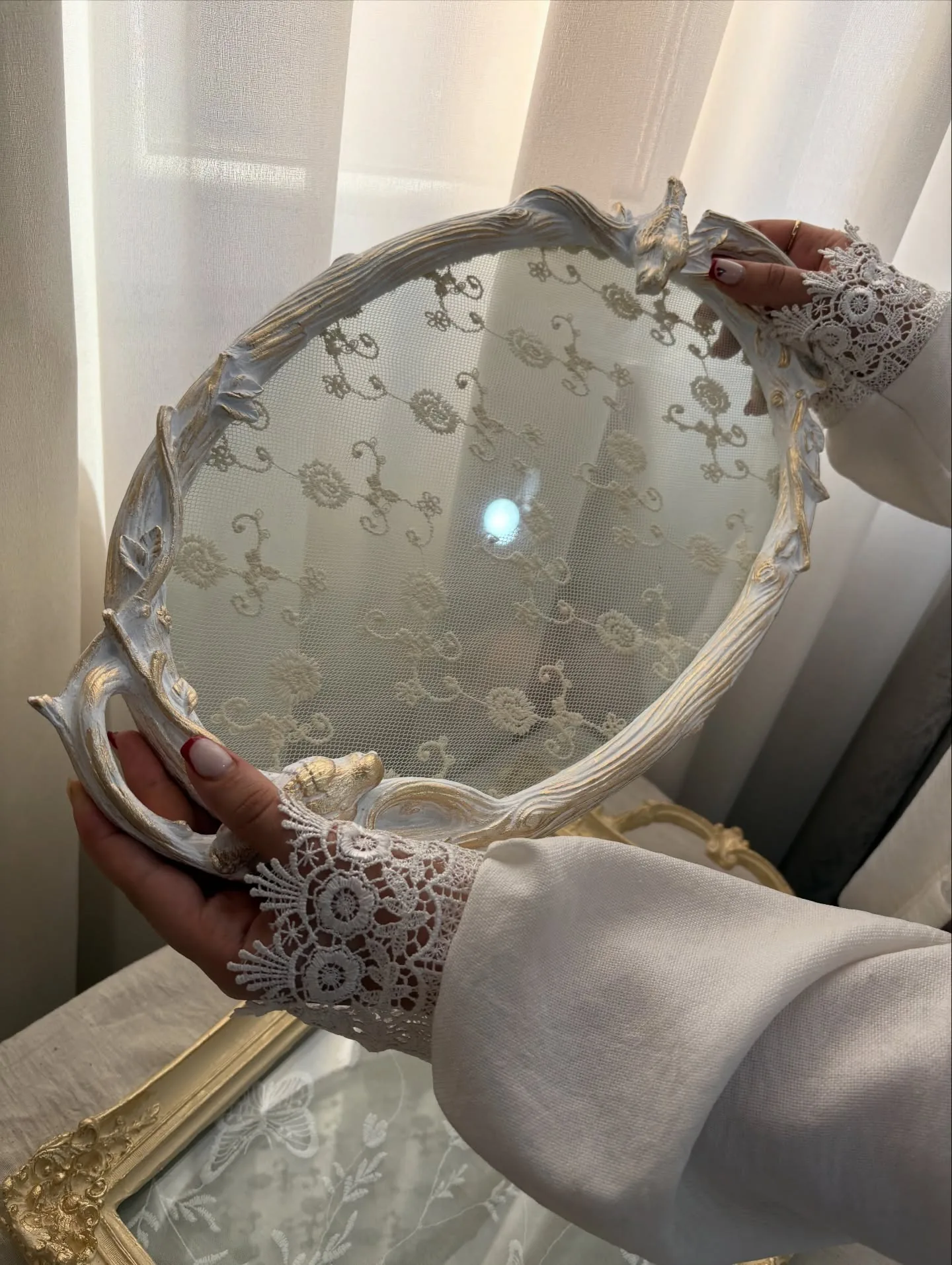 سینی کف شیشه‌ای عروس و پذیرایی سفارشی - تصویر ۹