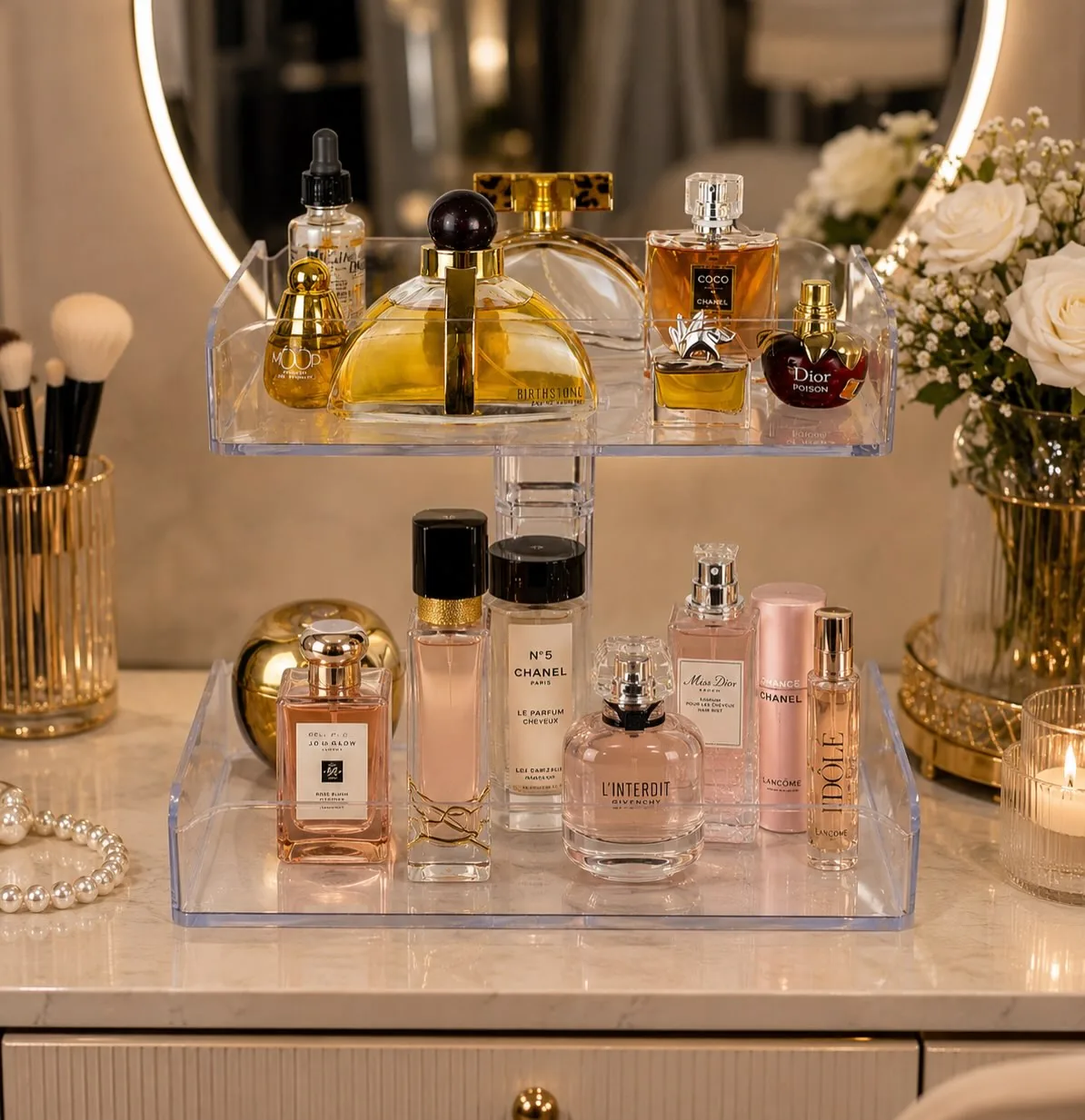 استند عطر کریستال شفاف - تصویر ۲