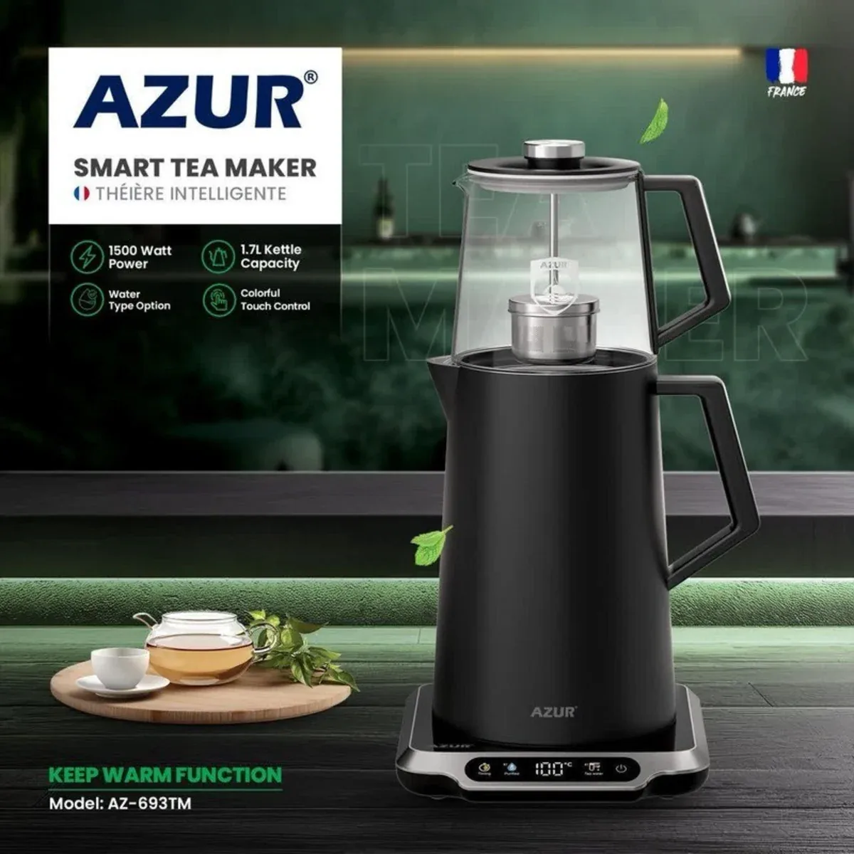 چای‌ساز روهمی آذور AZUR مدل AZ-693TM - تصویر ۳