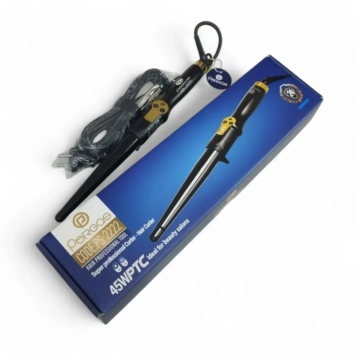فرکننده موی سرامیکی پرگاس Pergas مدل PS-2222 سایز 25 میلی‌متر با گارانتی 24 ماهه