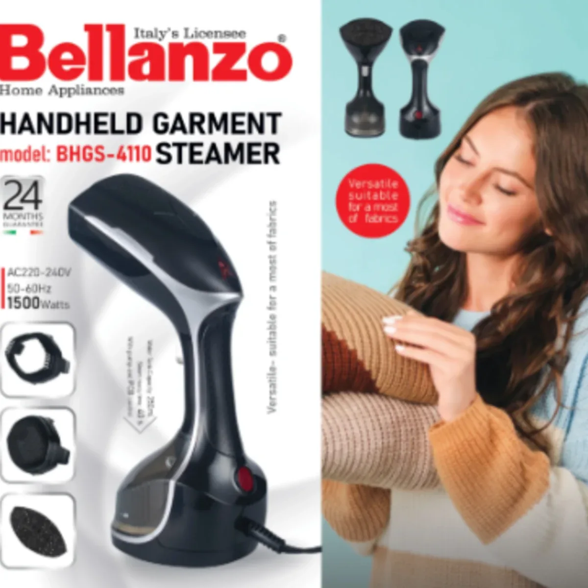 اتوبخارگر دستی بلانزو Bellanzo مدل BHGS-4110 - تصویر ۲