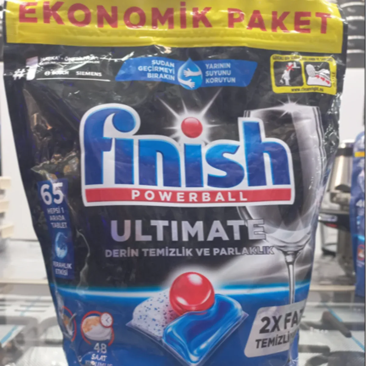 قرص ماشین ظرفشویی فینیش مدل التیمیت Ultimate x2 بسته 65 عددی - تصویر ۲