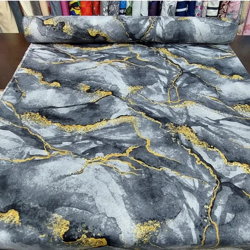 پارچه ملافه ای،پارچه ملحفه ای عرض240 سانت پارچه ملافه ای طرح شکوفه جنس پیگمنت بدون رنگدهی و آبرفت در طرح های مختلف - برای انتخاب طرح باهام تماس بگیرید - تصویر ۳