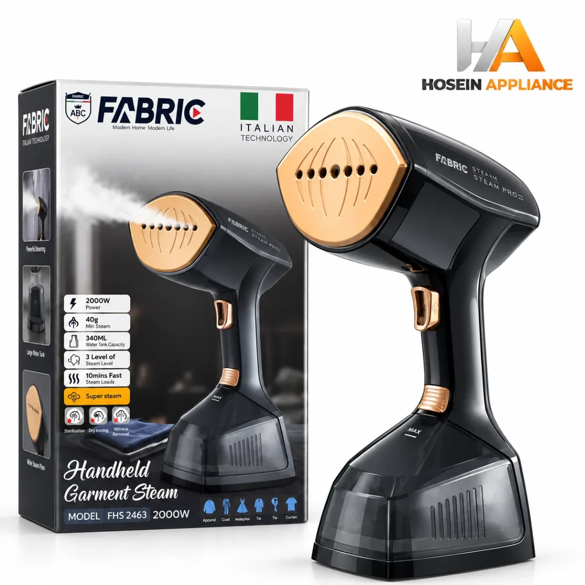 اتوبخارگر دستی فابریک Fabric مدل FHS 2463